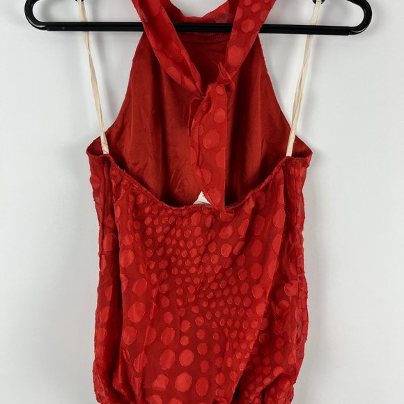 Celine by Champion Sleeveless Top Womens Size M Red 100% Polyester - Picture 4 of 7